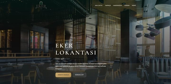 Eker Lokantası web sitesi önizleme